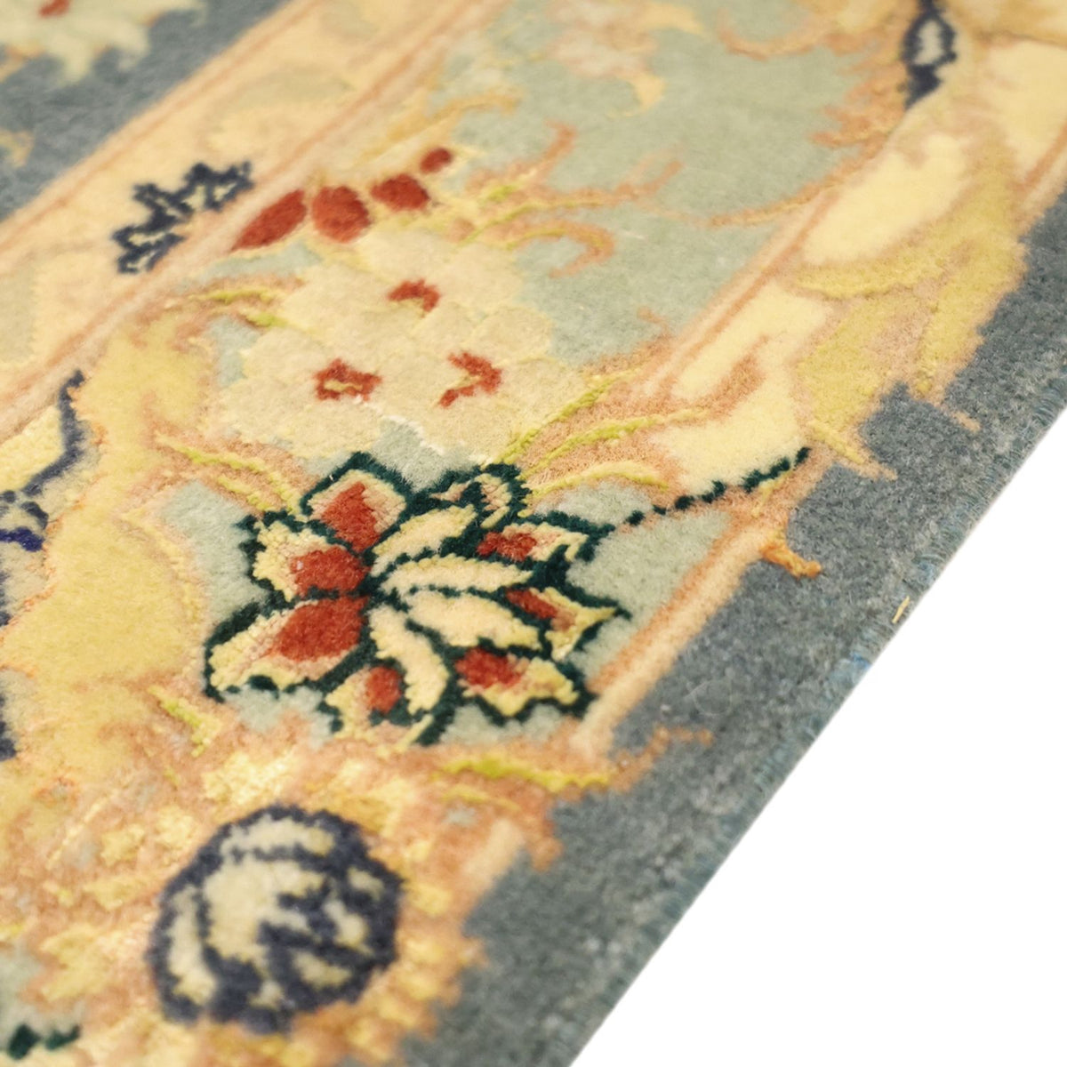 Alfombra Persa - Tabriz - Real - 118 x 81 cm - azul claro