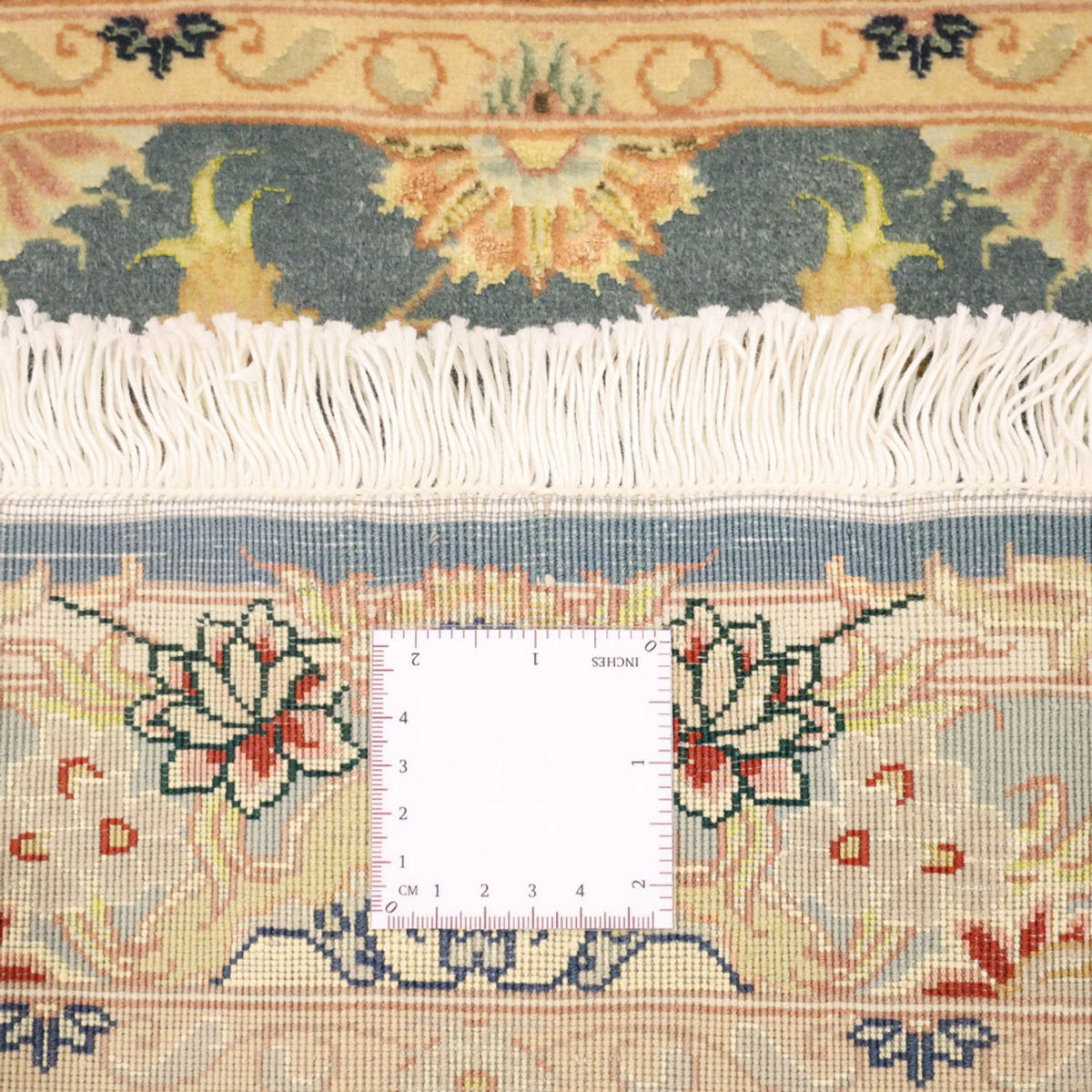 Alfombra Persa - Tabriz - Real - 118 x 81 cm - azul claro