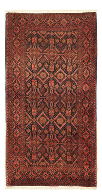 Alfombra de pasillo Alfombra Belutsch - 205 x 105 cm - rojo oscuro