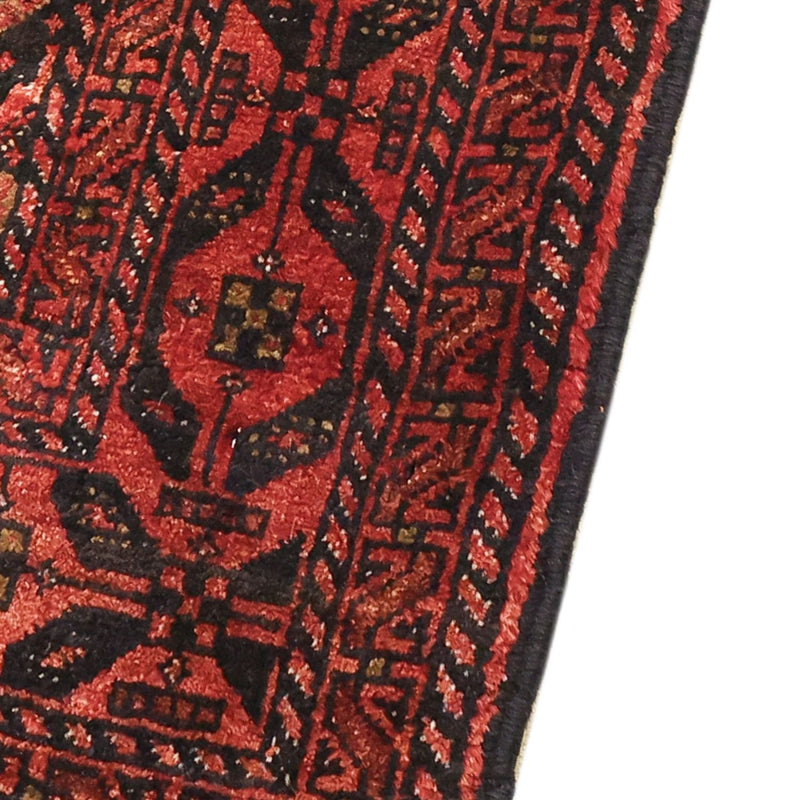 Alfombra de pasillo Alfombra Belutsch - 205 x 105 cm - rojo oscuro