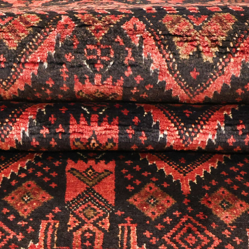 Alfombra de pasillo Alfombra Belutsch - 205 x 105 cm - rojo oscuro