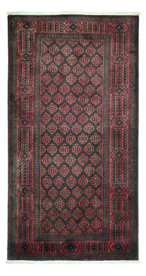 Alfombra de pasillo Alfombra Belutsch - 207 x 111 cm - azul oscuro