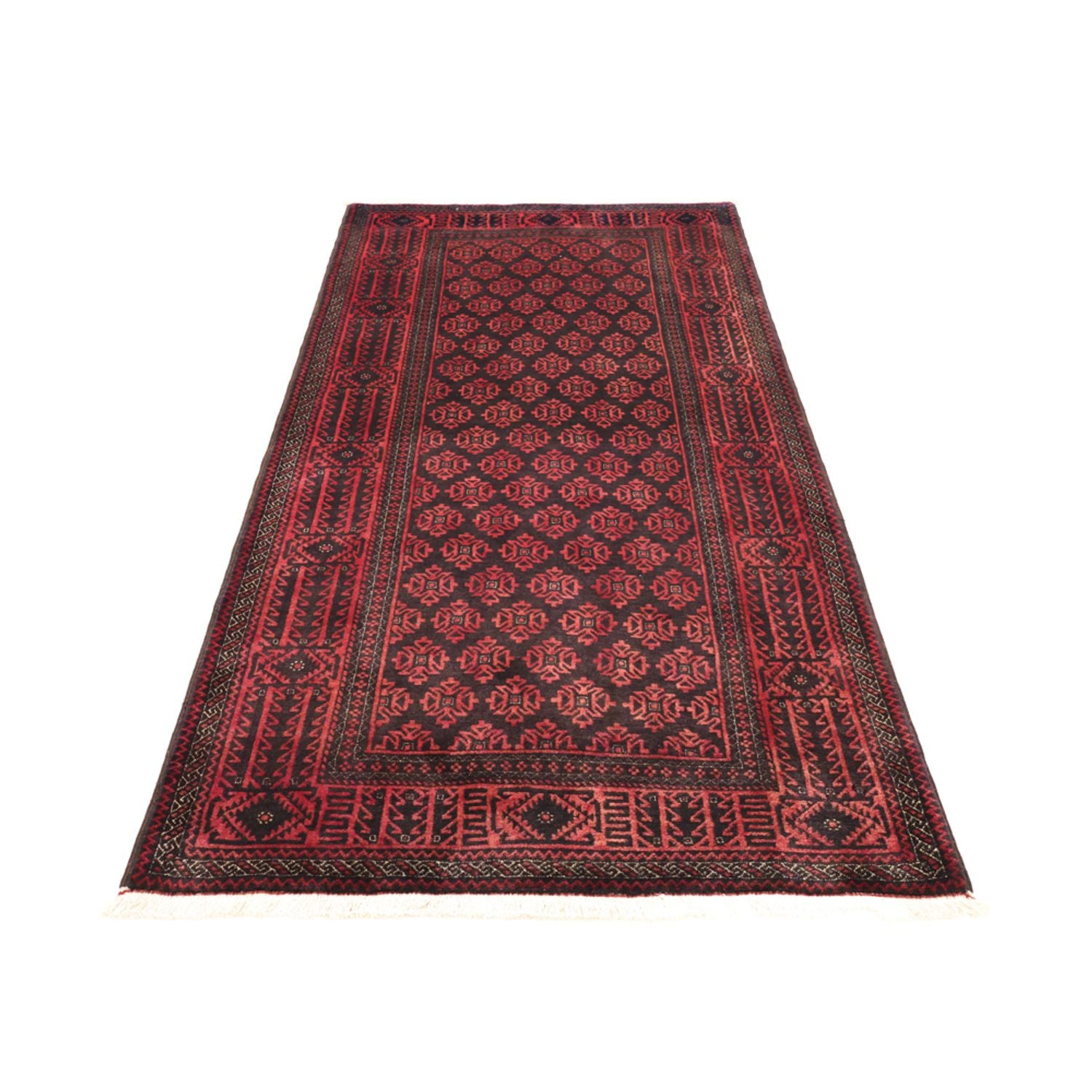 Alfombra de pasillo Alfombra Belutsch - 207 x 111 cm - azul oscuro
