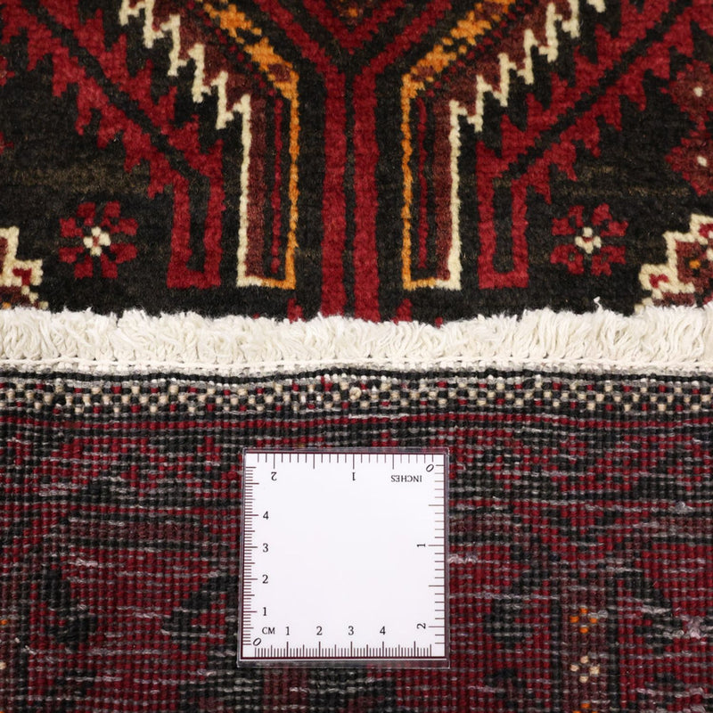 Alfombra de pasillo Alfombra Belutsch - 210 x 105 cm - rojo oscuro