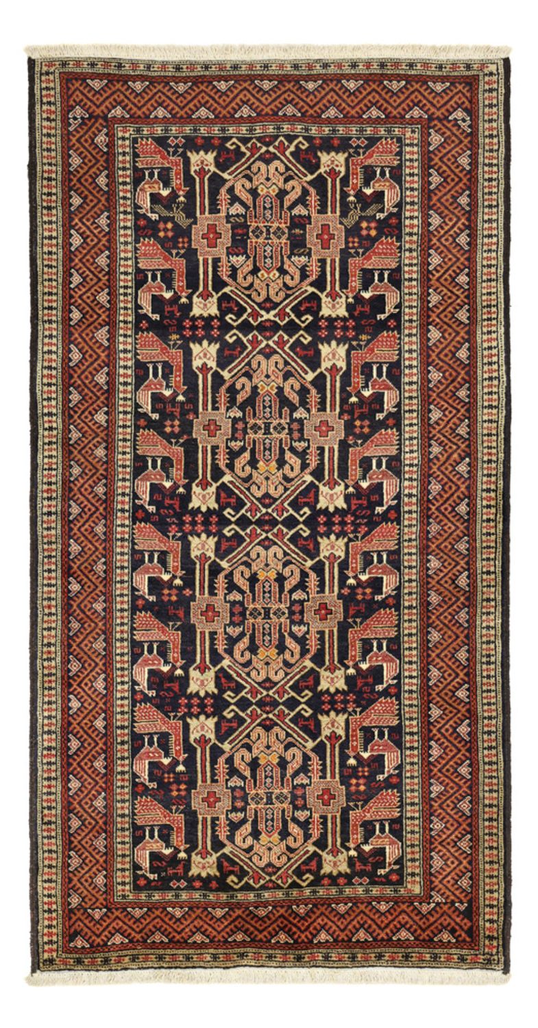 Alfombra de pasillo Alfombra Belutsch - 193 x 100 cm - terracota