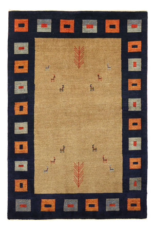 Alfombra Gabbeh - Loribaft Persa - 156 x 105 cm - multicolor