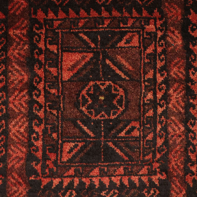 Alfombra Belutsch - 205 x 117 cm - rojo oscuro