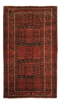 Alfombra Belutsch - 188 x 113 cm - rojo oscuro
