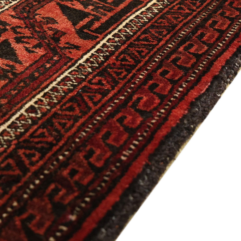 Alfombra Belutsch - 188 x 113 cm - rojo oscuro