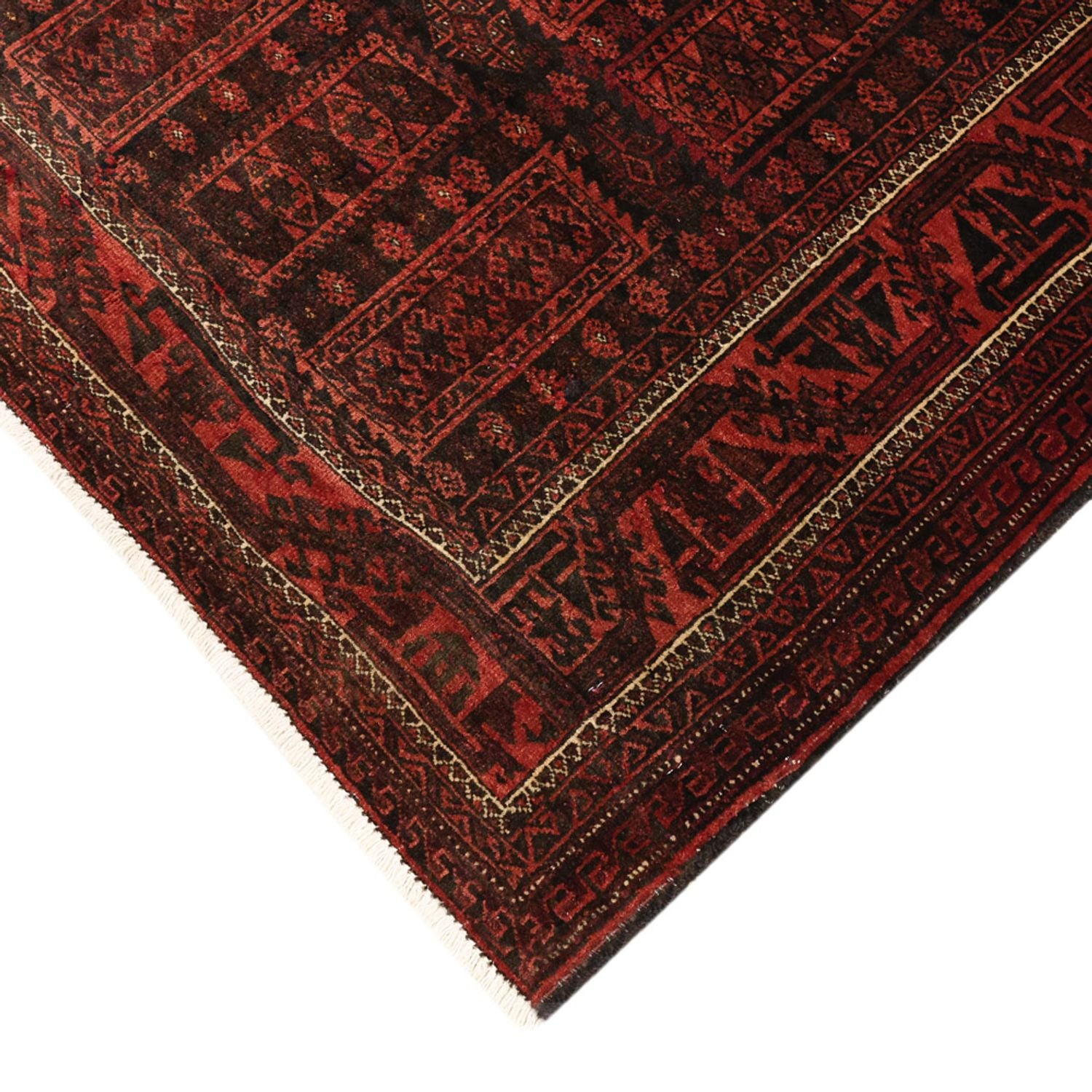 Alfombra Belutsch - 188 x 113 cm - rojo oscuro