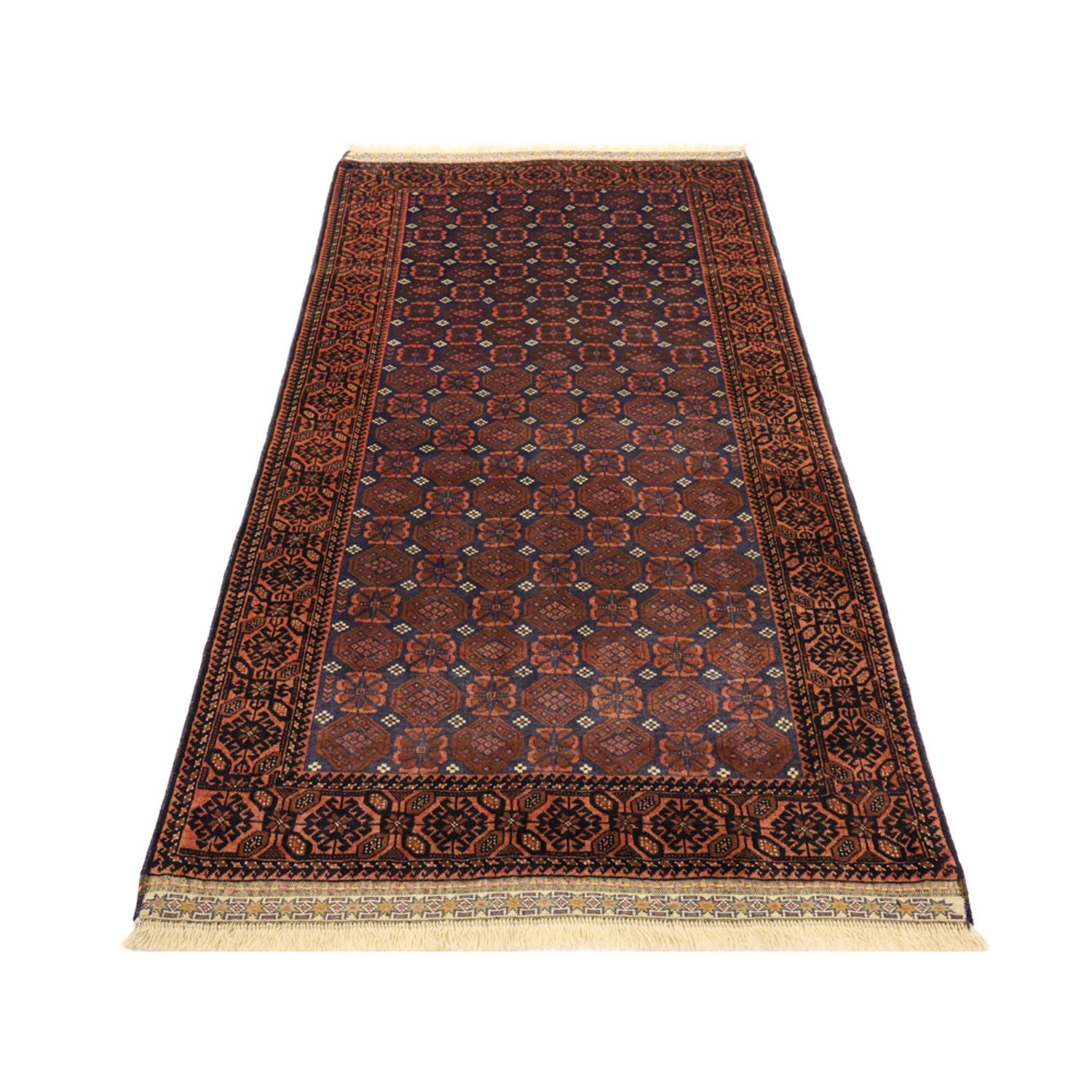 Alfombra de pasillo Alfombra Belutsch - 185 x 100 cm - azul oscuro