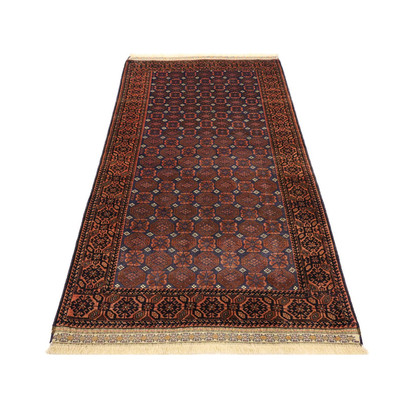 Alfombra de pasillo Alfombra Belutsch - 185 x 100 cm - azul oscuro