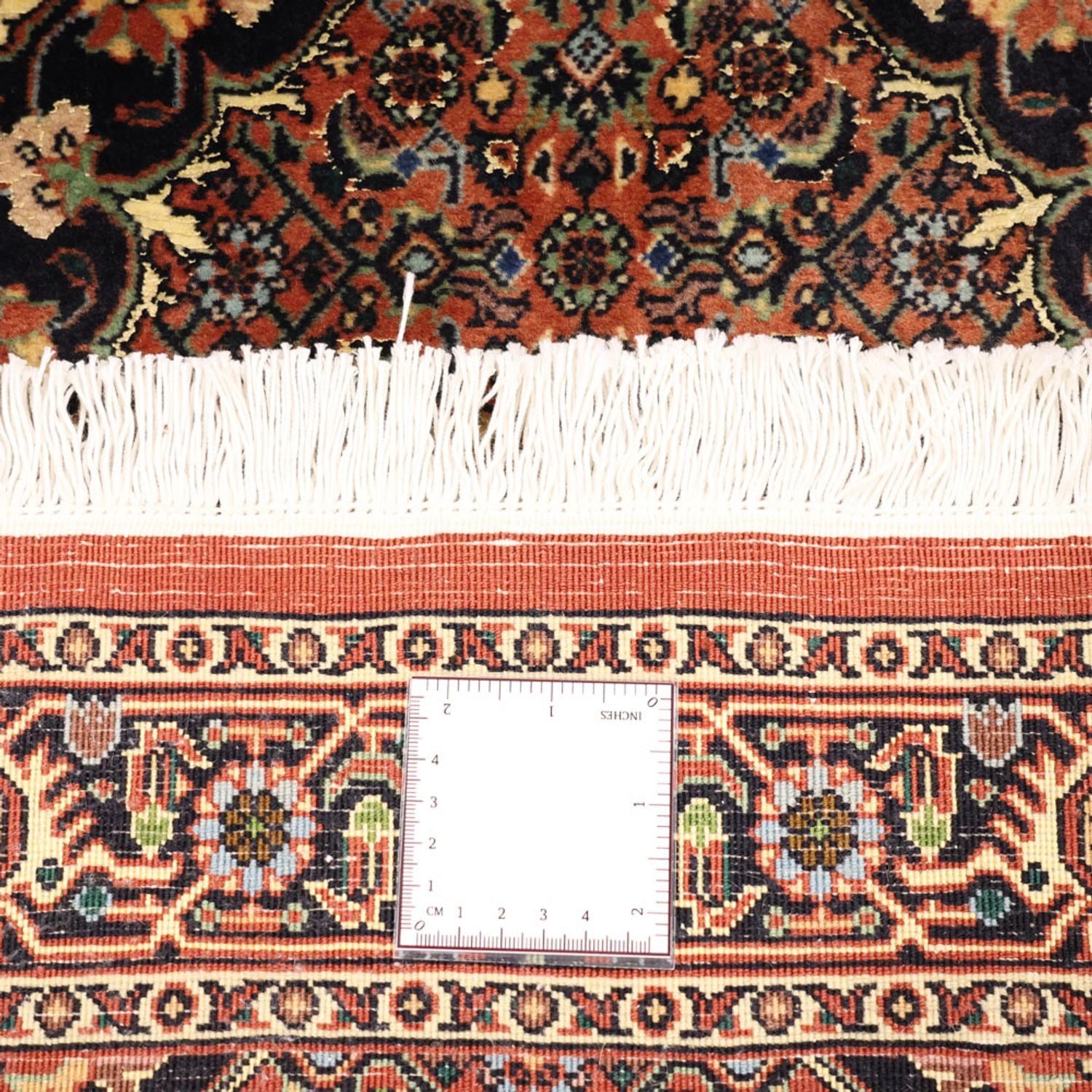 Alfombra persa - Bidjar - 136 x 70 cm - beige oscuro
