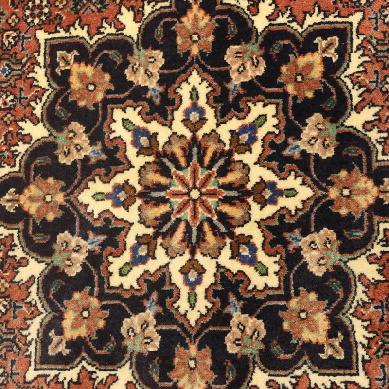 Alfombra persa - Bidjar - 140 x 69 cm - beige oscuro