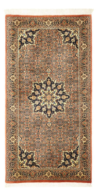 Alfombra persa - Bidjar - 139 x 72 cm - beige oscuro
