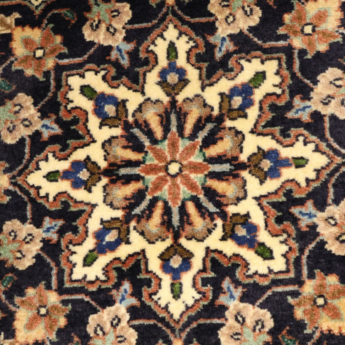 Alfombra persa - Bidjar - 139 x 72 cm - beige oscuro