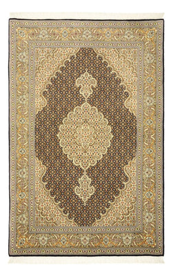 Alfombra Persa - Tabriz - Real - 154 x 102 cm - beige oscuro