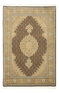 Alfombra Persa - Tabriz - Real - 154 x 102 cm - beige oscuro