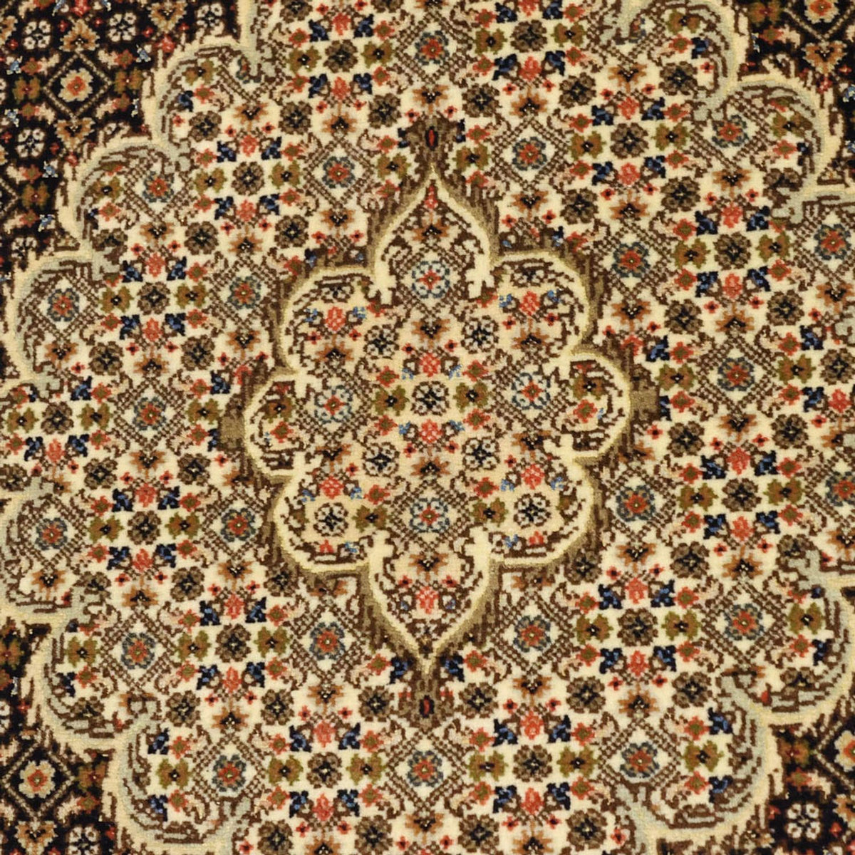 Alfombra Persa - Tabriz - Real - 154 x 102 cm - beige oscuro