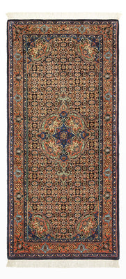 Alfombra persa - Bidjar - 147 x 69 cm - beige oscuro