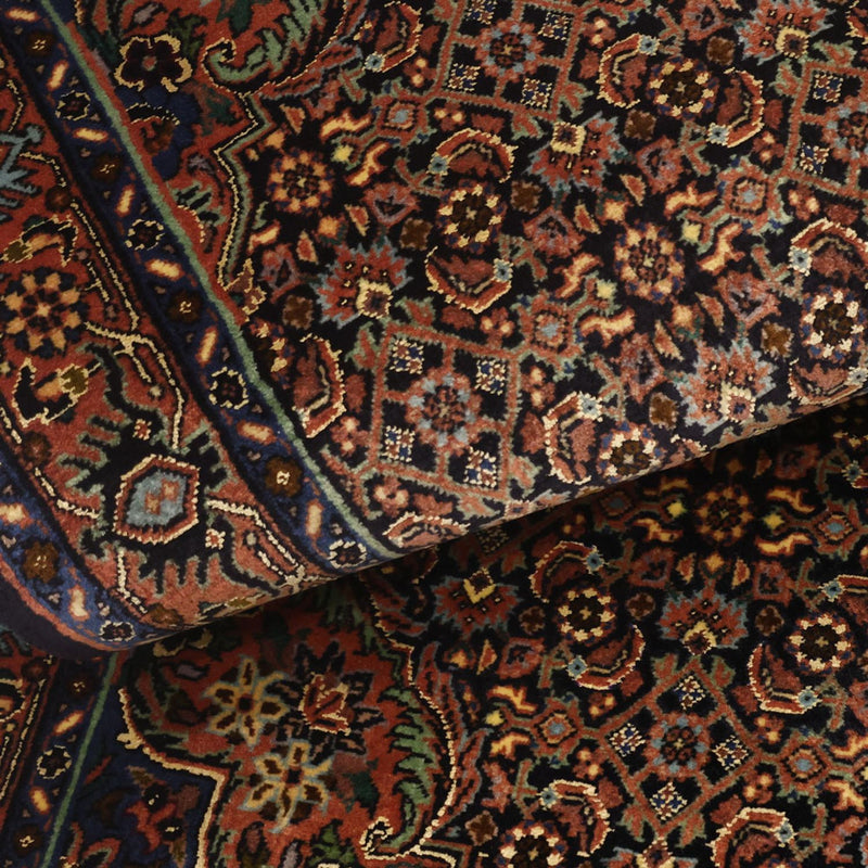 Alfombra persa - Bidjar - 147 x 69 cm - beige oscuro