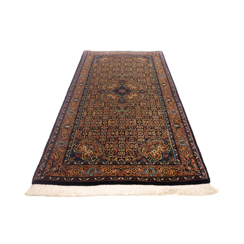 Alfombra persa - Bidjar - 147 x 69 cm - beige oscuro