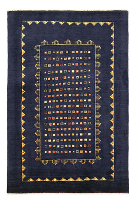 Alfombra Gabbeh - Persa Kashkuli - 119 x 81 cm - azul oscuro