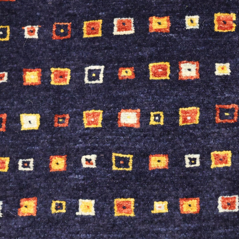 Alfombra Gabbeh - Persa Kashkuli - 119 x 81 cm - azul oscuro