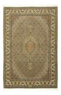 Alfombra Persa - Tabriz - Real - 149 x 100 cm - verde oliva