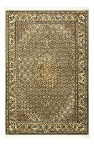 Alfombra Persa - Tabriz - Real - 149 x 100 cm - verde oliva