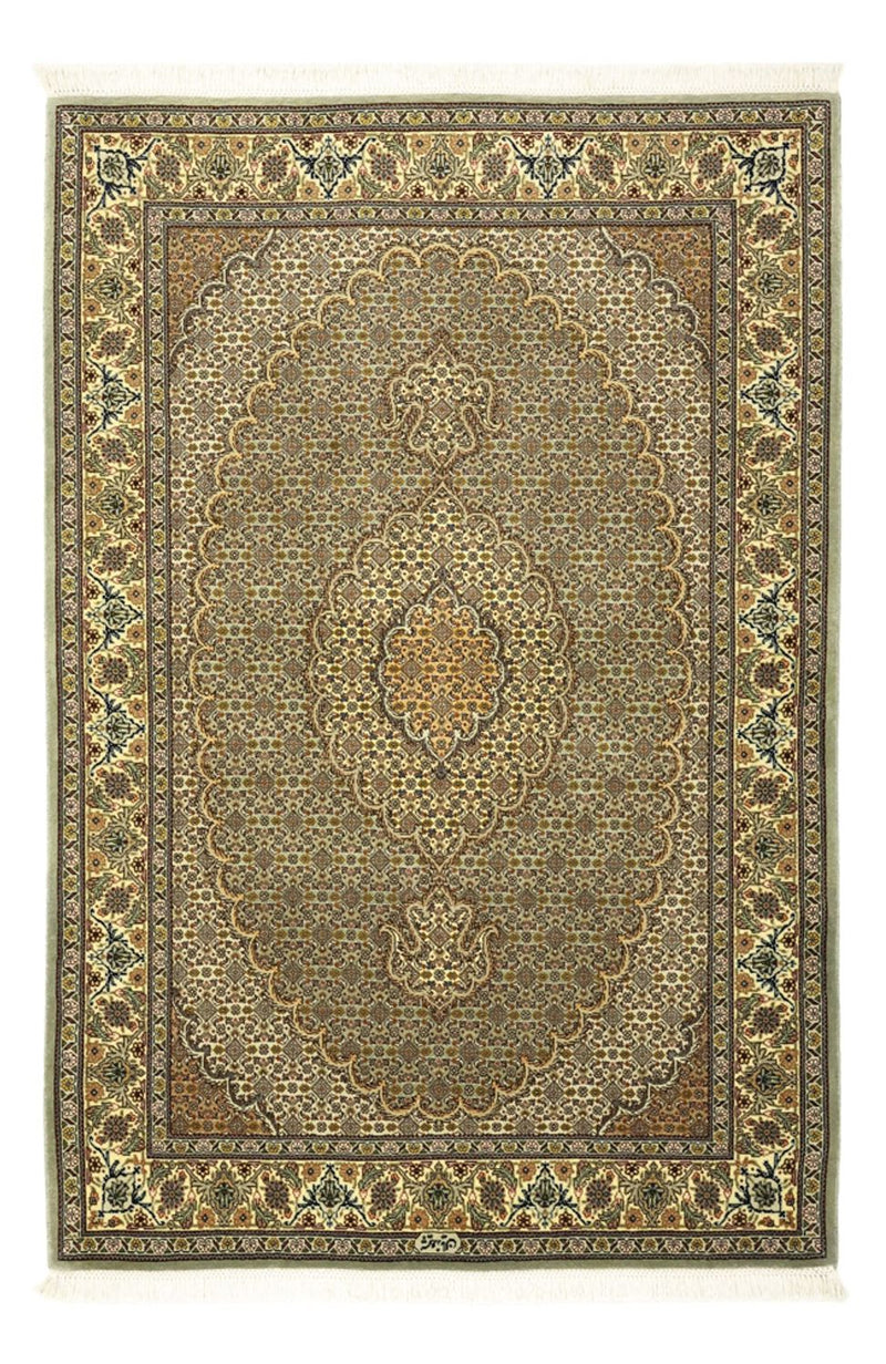 Alfombra Persa - Tabriz - Real - 149 x 100 cm - verde oliva