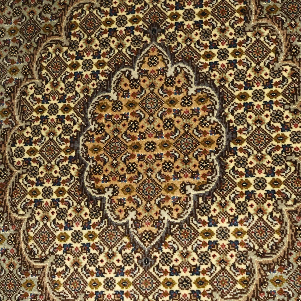 Alfombra Persa - Tabriz - Real - 149 x 100 cm - verde oliva