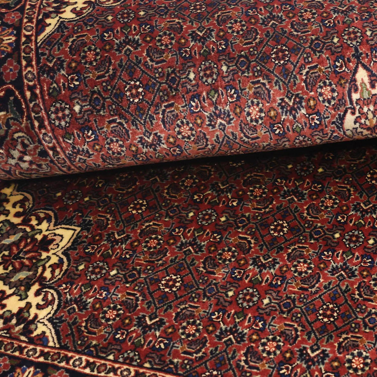 Alfombra persa - Bidjar - 155 x 89 cm - óxido