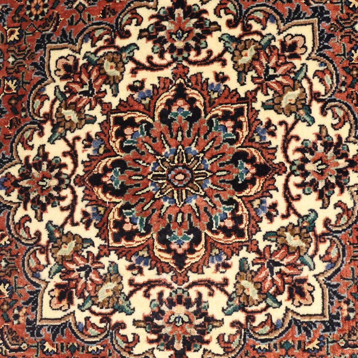 Alfombra persa - Bidjar - 146 x 92 cm - óxido