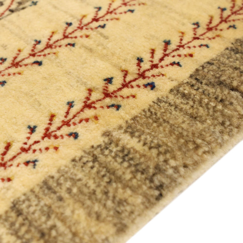 Alfombra Gabbeh - Persa Kashkuli - 125 x 87 cm - beige