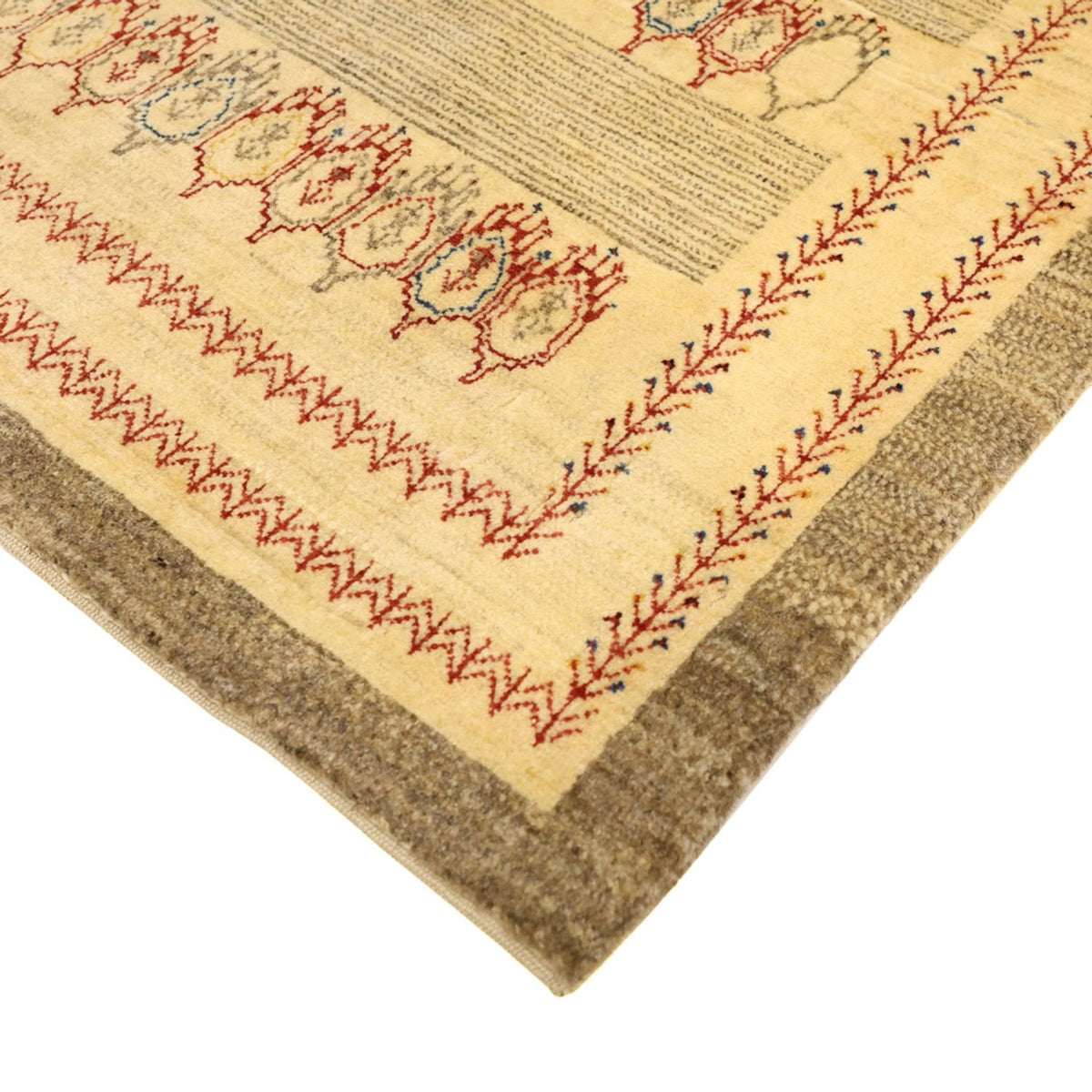 Alfombra Gabbeh - Persa Kashkuli - 125 x 87 cm - beige