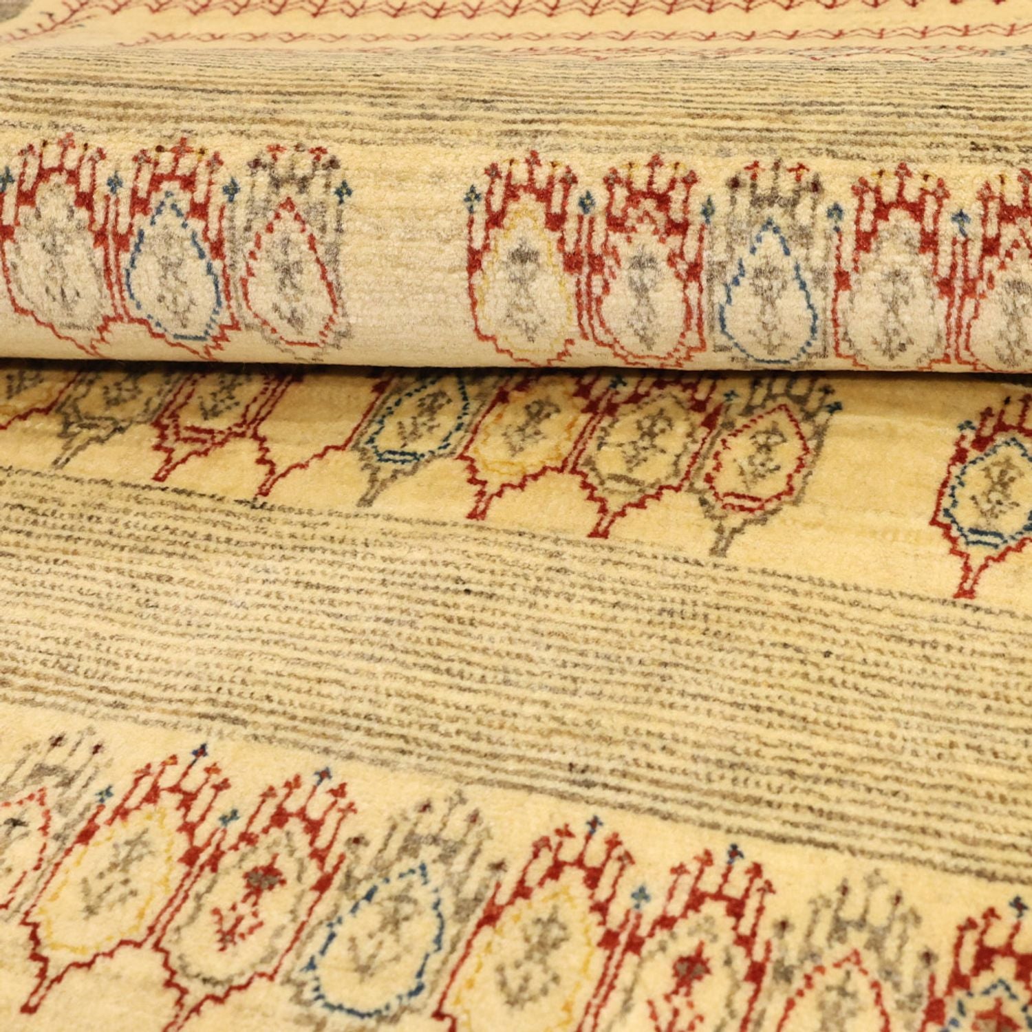 Alfombra Gabbeh - Persa Kashkuli - 125 x 87 cm - beige