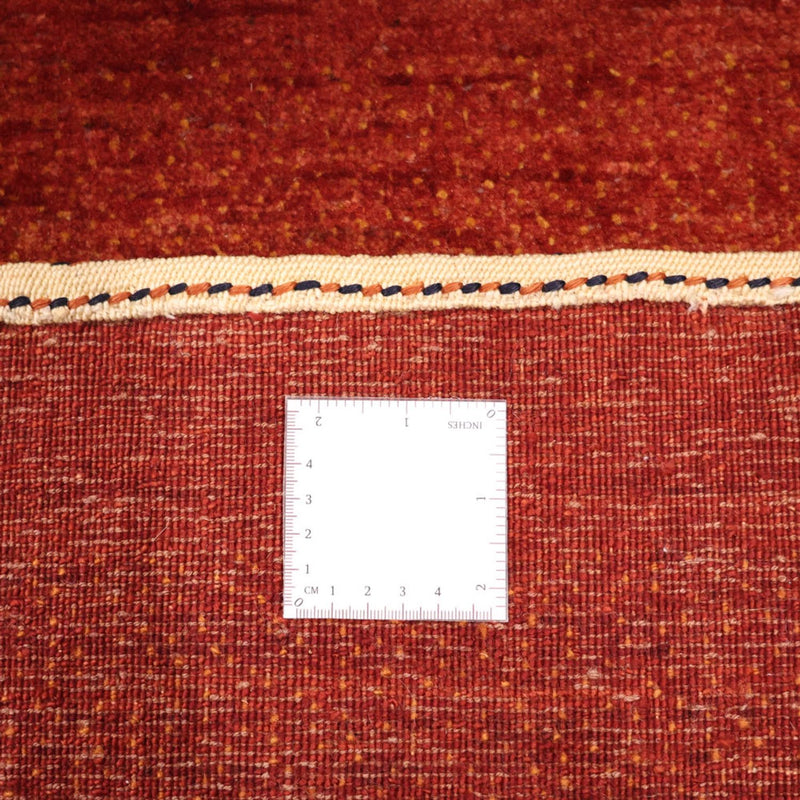 Alfombra Gabbeh - Persa Kashkuli cuadrado  - 112 x 101 cm - rojo oscuro