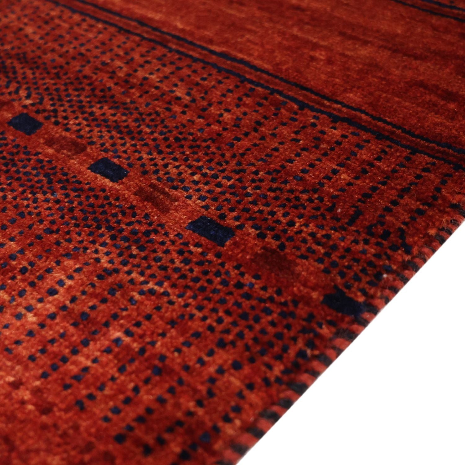 Alfombra Gabbeh - Persa Kashkuli - 100 x 80 cm - rojo oscuro