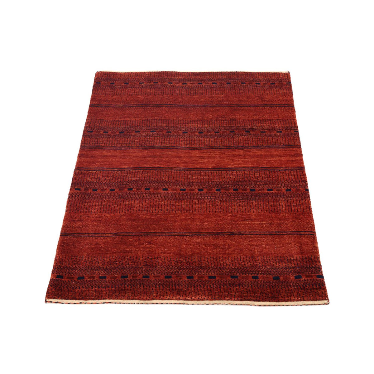 Alfombra Gabbeh - Persa Kashkuli - 100 x 80 cm - rojo oscuro
