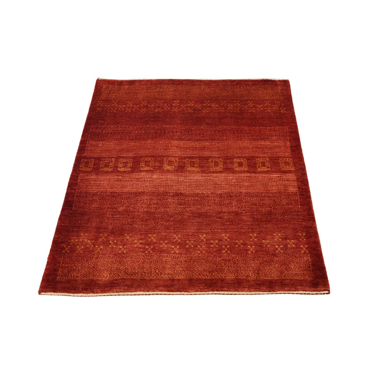 Alfombra Gabbeh - Persa Kashkuli - 113 x 97 cm - rojo
