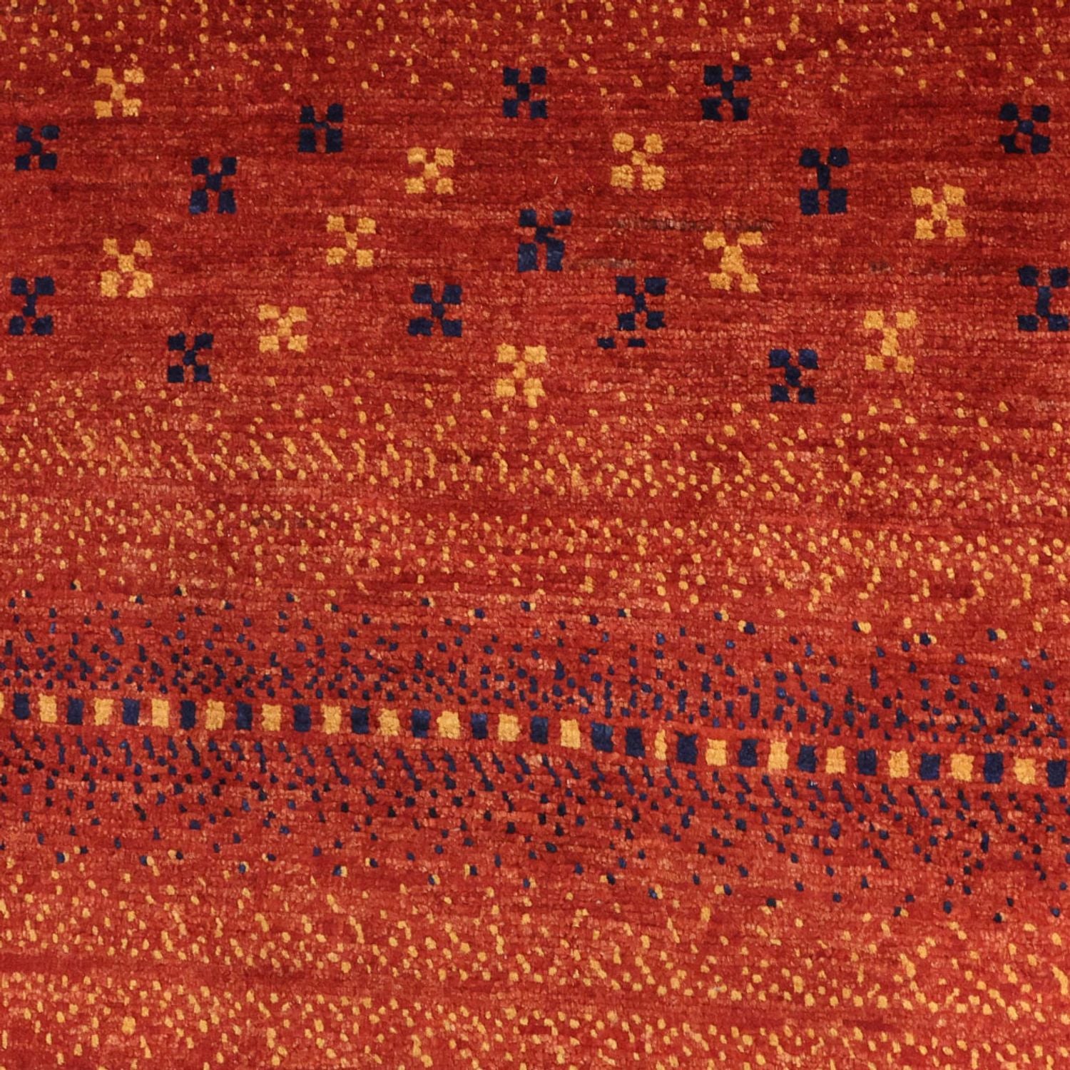 Alfombra Gabbeh - Persa Kashkuli - 122 x 98 cm - rojo