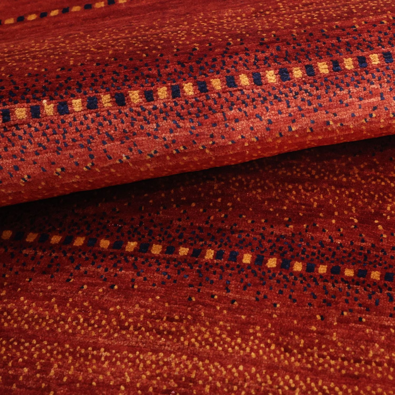 Alfombra Gabbeh - Persa Kashkuli - 122 x 98 cm - rojo