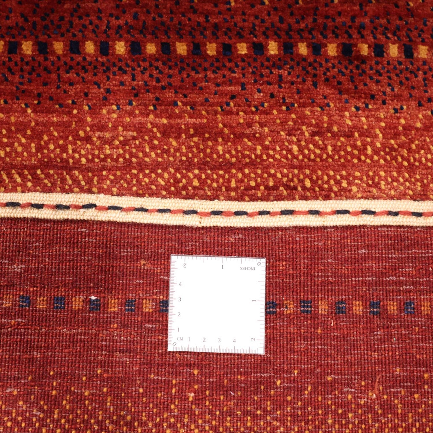 Alfombra Gabbeh - Persa Kashkuli - 122 x 98 cm - rojo