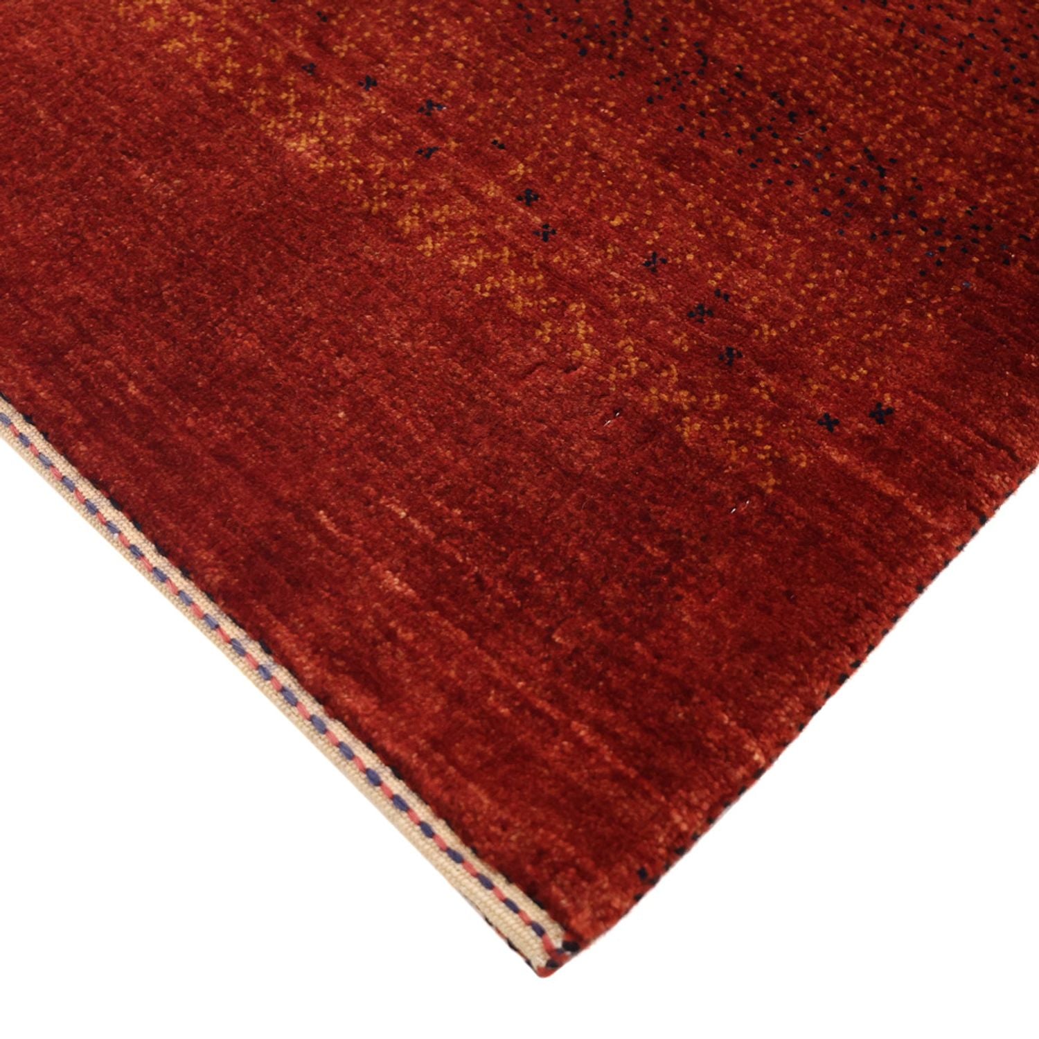 Alfombra Gabbeh - Persa Kashkuli - 116 x 97 cm - óxido