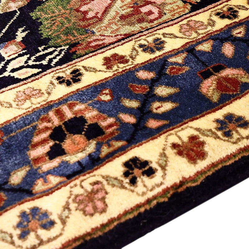 Alfombra persa - Nómada - 199 x 149 cm - azul oscuro