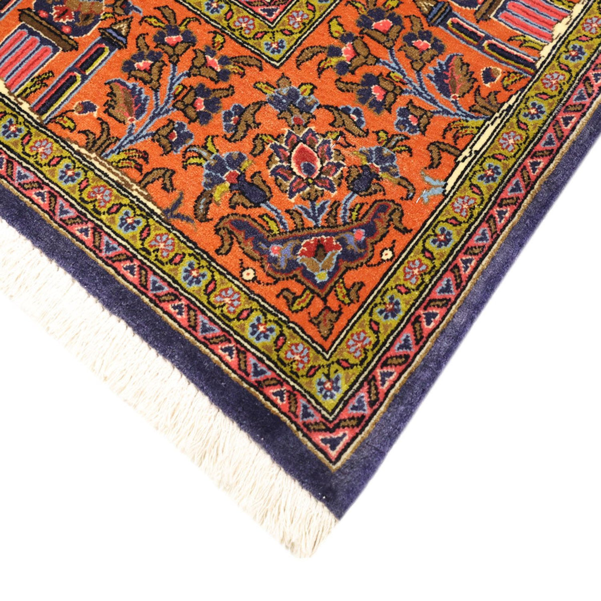 Alfombra persa - Clásica - 161 x 110 cm - azul oscuro