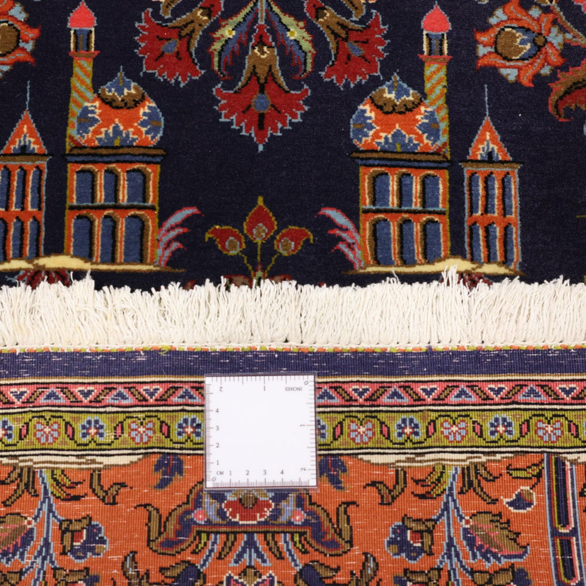 Alfombra persa - Clásica - 161 x 110 cm - azul oscuro