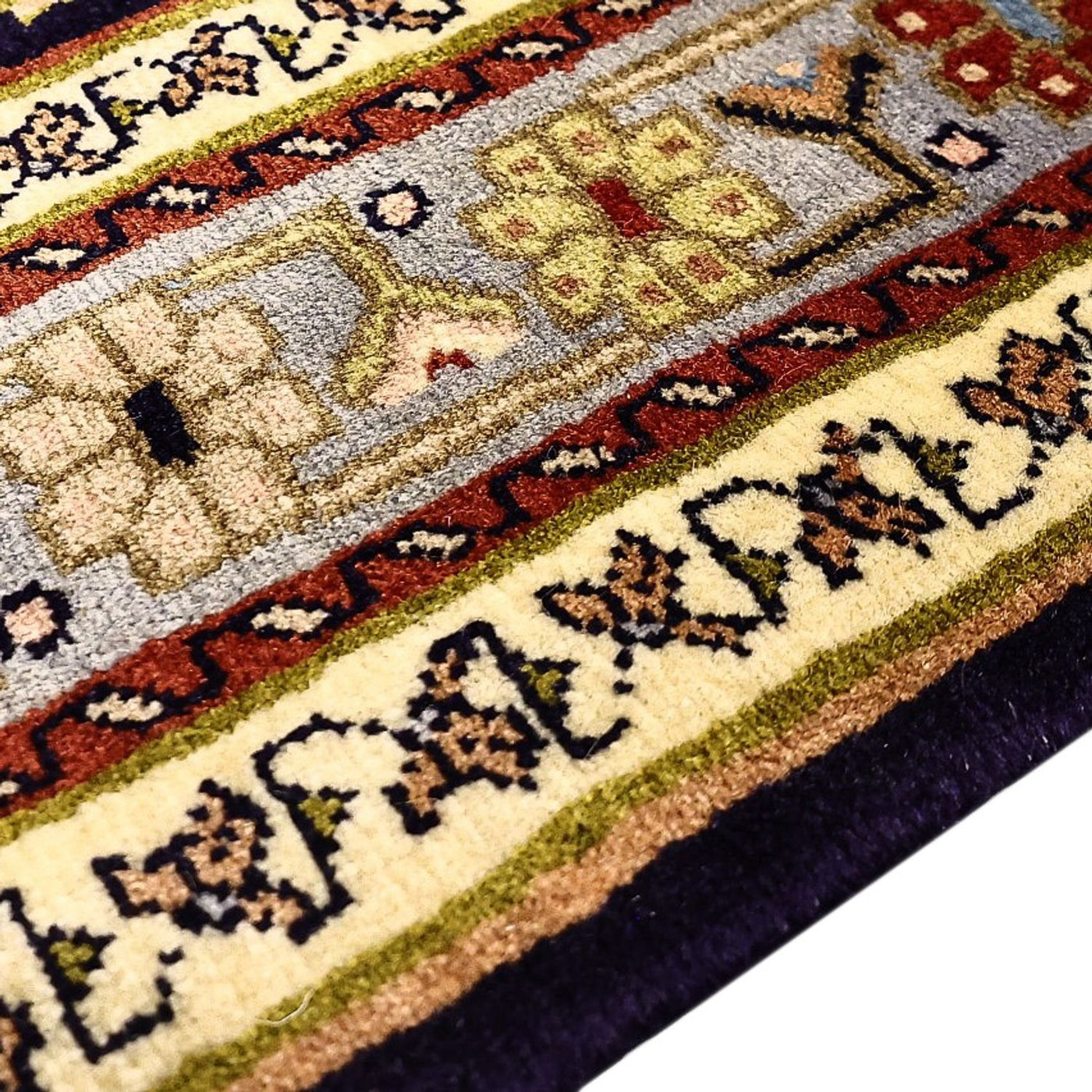 Alfombra persa - Nómada - 210 x 148 cm - verde