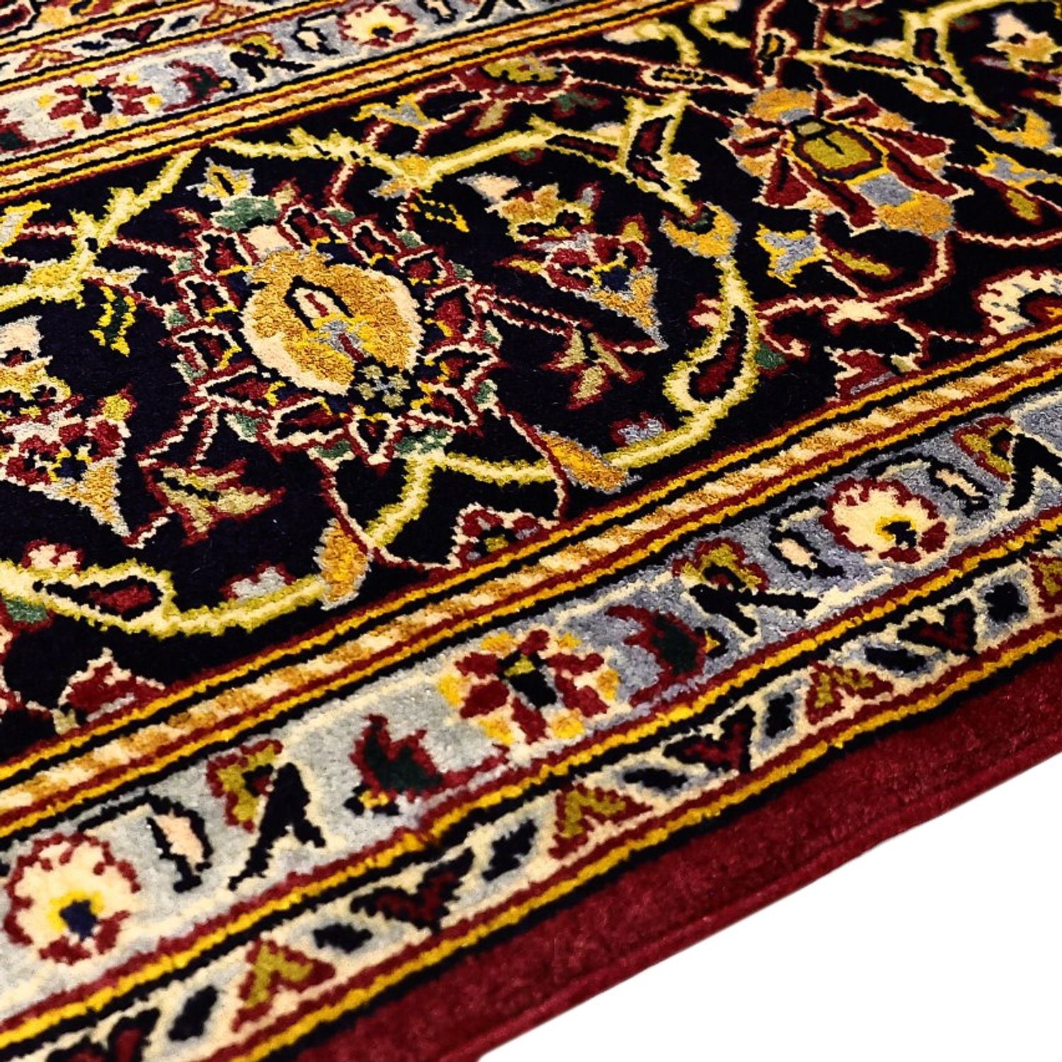 Alfombra persa - Keshan - 211 x 138 cm - rojo